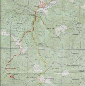 Itinerario en el mapa. 