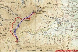Mapa Alpina Zona Puigsacalm / Bracons.