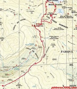 Mapa de la zona y croquis del recorrido