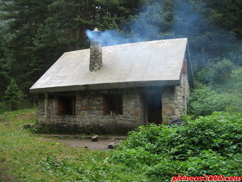 Vista exterior del refugio