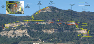 Mapa en el  inicio de la vía