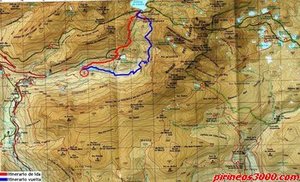 Mapa Alpina Zona Porté / Carlit.