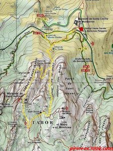 Mapa Alpina / Zona Sant Jeroni.