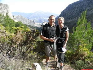 En la zona de Alicante -SIEMPRE- encuentras a extranjeros, como estos dos a los cuales les tuve que explicar por donde tenían que ir.