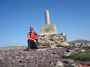 18- Autofoto, en el vértice geodésico del Pico Lobera.