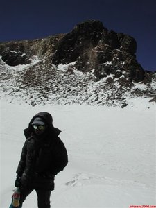 Vista de la cima desde la salida al cráter