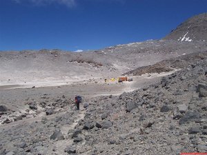 Llegada  al refugio Tejos