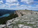 Desde la cima de la Caixa el embalse de Pena