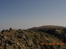 Vista hacia atrás; Torreón a la izquierda, Calvitero, Canchal de la Ceja en el centro y Alto de Talamanca a la derecha