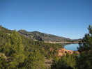 Embalse de Pena y La Caixa, arriba a la izquierda