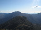 En esta del 2011 desde el Tossal de l'Osca apreciamos el Serrat de Fonfreda que recorreremos