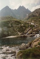 Crucé el arroyo y encontré, en su orilla izquierda, una senda marcada con hitos que sigue el curso de agua. Tomándola a la derecha (S) me fue conduciendo en mi descenso. Rodeé así por el norte el Ibonet de Lliterola, que queda bastante abajo a la derecha, y llegué a una hermosa poza anónima, que es uno de los lugares más deliciosos que conozco por estas montañas para tomar un descanso.