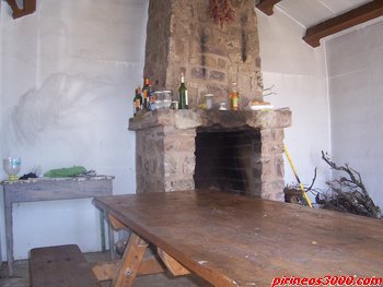 Interior del Refugio