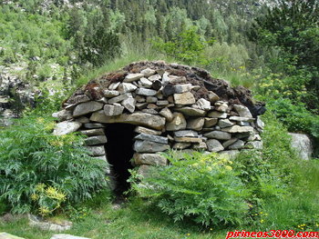 Cabaña de Riberes, situada en un bonito paraje.