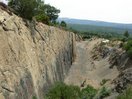 15.- Vista atrás desde la parte más cercana al muro. El vacío es lo que ocupaba la veta de carbón.