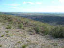 08- Vistas desde el mirador, sobre la localidad de Ricla, en cuyo termino se halla la cavidad.