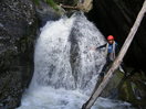 La misma cascada, pero esta es de la primera bajada. Estábamos en pleno deshielo. Evitamos la cascada principal.