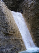 Otra vista de la cascada final.