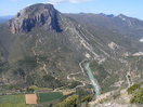 Mallos de Agüero y río Gállego desde el Pisón.