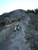 Última pared de la ferrata.