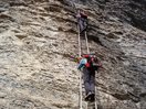 El largo Tramo de Escalerillas bajo la Ventana de Broto. 22-4-12.