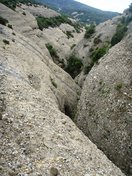 Tras el cauce abierto, esto es lo que vemos del barranco