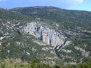 Vista de las Capillas del Bco. Cautiecho, que fue nuestra primera opcion, desde la loma de subida al coche