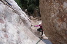 El poco agua que vimos, fue el las pozas aisladas. A destacar lo pulido de las rocas.