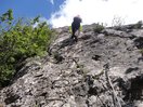 Finalizando la Ferrata de Santa Elena. 9-7-14.