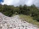 Bajando a la Entrada de la Ferrata de Santa Elena. 9-7-14.