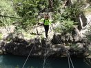 En el Puente Tibetano del Gállego. 9-7-14.