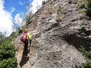 Primer Resalte de la Ferrata de Santa Elena. 9-7-14.