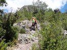 En el Quinto Resalte de la Ferrata de Santa Elena. 9-7-14.