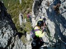 Un descenso de cierta consideración en la Ferrata de Foradada del Toscar. 15-4-16.