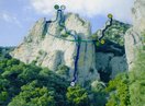 Esquema de la Ferrata de Foradada del Toscar. 15-4-16.