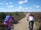 29- Tras salir de Grisen, seguimos esta pista con vistas hacia el polígono industrial de el Pradillo o Entrerrios.