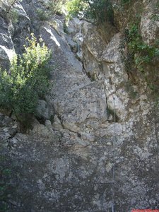 Tercer tramo: escalones primero y cadena después