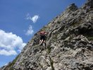 Subiendo por la cadena del Coll de la Maiola