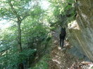 Subiendo por la Senda de los Cazadores, que se coge a la altura del siguiente puente del Arazas al final de la Pradera de Ordesa.