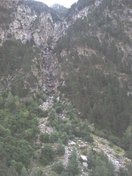 El Barranco de Foratula desde la carretera de acceso al Balneario de Panticosa. 23-8-09.