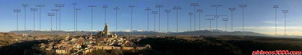 Pano de la Sierra de Guadarrama desde Segovia - (23/12/2008)