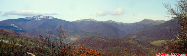 Ortzanzurieta, Astobiskar, Txangoa y Urkulu desde la sierra de Berrendi